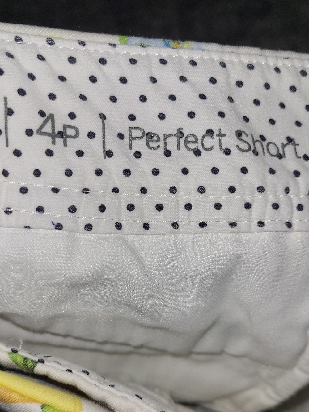 NWOT Talbots Petite White Lemon Print Shorts - Picture 4 of 8
